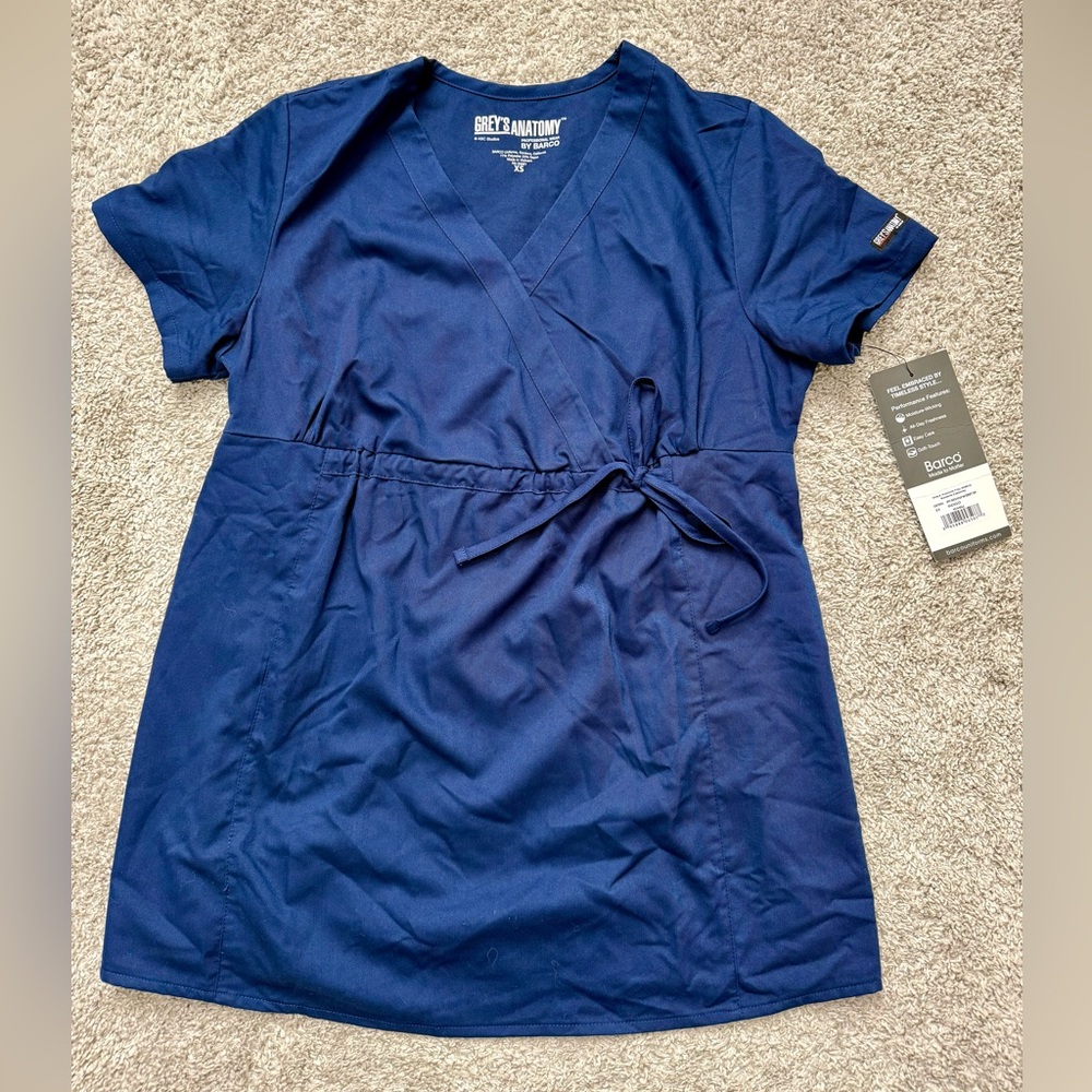 Grey’s Anatomy Maternity Navy Scrub Top